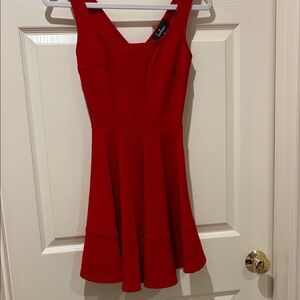 Lulu's Vibrant Red Mini Dress